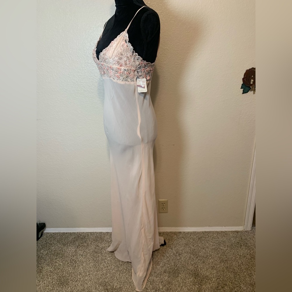 NWT Intimately Free People Midnight Magic Maxi Slip Dress Pink Beaded Medium - Picture 6 of 16